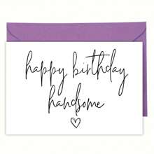1PC Boyfriend Birthday Card, Husband Birthday Card, Birthday Card For Him, Happy Birthday Handsome Card, Gift For Boyfriend, Husbend