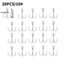 Fishing Treble Hooks Kit, Red And Black Treble Hooks Sharp Round Bend High Carbon Steel Fishing Hooks Strong Barbed Hooks With Stainless Steel Split Rings, For Lures Baits Fishing Hook Set 2# 4# 6# 8# 10# For Freshwater Saltwater