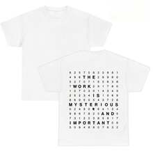 Lumon Industries Severance Shirt Lumon Shirt- The Number Lumon TShirt The Work Is Mysterious And Important Shirt Severance Gift - White - View 3