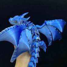 1 件新品 - 升级版双角飞龙玩具、宝石眼动物模型玩具、家居装饰小雕像、桌面装饰、生日/圣诞节/万圣节礼物、完美礼物