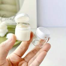 2/10pcs Mini 2g/10g Clear Cosmetic Jars With Screw Caps, Suitable For Face Cream, Cosmetic Samples, Powders - Portable Refillable Empty Bottles, Convenient For Travel, Sharing And Testing - Clear - View 5