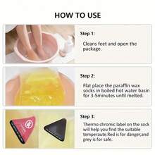 石蜡足膜，保湿香氛一次性微波炉加热足套，塑料袋装 - 彩色 - 查看 8