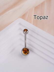 1 buc inel la modă din oțel inoxidabil cu zirconiu cubic, inel pentru buric potrivit pentru buric, bijuterii pentru piercing pentru buric, bară de piercing pentru buric, inele pentru buric, unghii pentru buric, inele pentru buric, bijuterii pentru piercing pentru buric pentru femei și fete, purtare zilnică