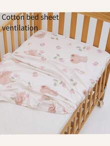 2 piezas Sábanas de cuna para bebé, juego de ropa de cama de cuna suave y amigable con la piel, lavable a máquina, transpirable para las 4 estaciones, ropa de cama para nursery para recién nacidos, regalo perfecto para baby shower - Paquete de 2 sábanas ajustables estampadas para cuna - Ver 8