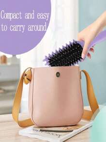 Summer Ready Curl Defining Brush – No-Pull, Anti-Frizz Detangling Tool For Effortless Curly Hair Styling, Achieve Perfect Curls