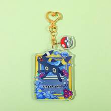 Llavero acrílico de Pokémon Eevee - Encantador accesorio de dibujos animados, encuentra rápidamente tus llaves, accesorio de anime, fácil de llevar, no se caerá fácilmente. ¡Di adiós al desorden de llaves! Accesorio para coche, colgante para bolso, escuela - SS0357 - Ver 12