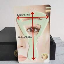 2Pcs Eyebrow Drawing Cards, Eyebrow Pasting, Eyebrow Shaping Template, Eyebrow Trimming Knife, Eyebrow Drawing Tool, Single Eyebrow Assistant, Naturally Curved Eyebrows