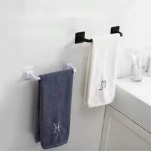 1pc No Drill Towel Rack, Wall Mounted Shoe Rack, Storage Shelf, Bathroom Organizer, Pot Lid Holder