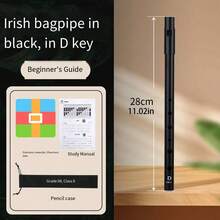 1pc Professional Irish Whistle, C/D Key Metal Whistle, Lacquered Finish, High Pitch Range, Suitable For Performance And Musical Practice,Clarinet Accessories,Flutes Music,Bag Violon - Multicolor - View 19