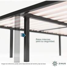 Zinus Euro Inteligente| Base de Cama Matrimonial de Metal con Espacio de Almacenamiento| Fácil de Armar y con 5 años de Garantía - 1 - Ver 5