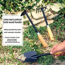 Juego de jardinería; Para plantar y cultivar flores, plantas de maceta en el hogar, pala de hierro, pico, rastrillo, herramientas para excavar al aire libre, pequeña herramienta para recoger conchas, herramientas de jardinería, juego de barro para niños.