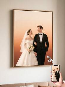 1 Pieza de lienzo con marco personalizado con tus fotos, Impresión personalizada de fotografía en lienzo para pared, Arte en lienzo personalizado, Decoración de pared en lienzo, Impresión personalizada de imagen en lienzo, Impresiones de fotografía en lienzo, Decoración de habitación, Póster personalizado, Arte de pared en lienzo, Marco opcional - Sin marco - Ver 1