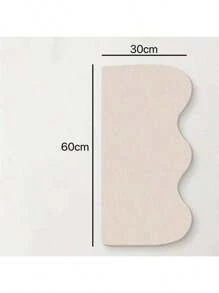 1set French Decorative Arched Felt Wall Stickers, Vertical Stripes Background Photo Wall Collage Back To School