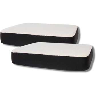 Cuscino in gel, auto, ufficio, telelavoro, allevia tensione e pressione su schina, gambe e glutei, custodia lavabile, leggero e portatile (47.5 x 38 x 7 cm, 2)