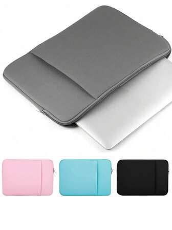 Minimalistisk och lätt datorväska med stor kapacitet, passar 11"/13"/14"/15" surfplattor, bärbara datorer, telefoner, mus, lämplig som innerfodral till bärbara datorer för skolstart, skolväska, arbetsväska, datorväska för kvinnor, Mac Book-fodral