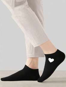 5 Paar Herren Socken, kurze Socken, unsichtbare Socken, mit doppelter Faden Rutschfestigkeit Design, weiße Socken, schwarze Socken, Low Cut Ped Socken, Knöchelsocken, feuchtigkeitsableitend, weich und atmungsaktiv, geeignet für Geschäft und Lässig, Zuhause und Sport, College-Stil, ganzjährig für den täglichen Gebrauch, zufällige Farben