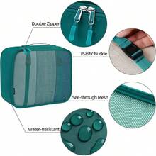 6/8/10 Set Packing Cubes For Travel Luggage Organizer - 10-teal - View 11