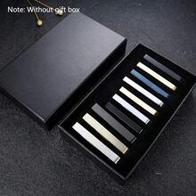 1/10 pièces Ensemble de pinces à cravate pour hommes, ensemble de pinces à barre de cravate pour cravates régulières, mariage, affaires