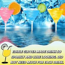 10 Colors Luster Dust Edible Set, Glitter Drink Edible Glitter For Cocktails Baking Dessert Decoration, Glitter Shimmer Sprinkle Powder For Drinks, Baking, Beverages, Cakes, Strawberries, Fondant, Vegan