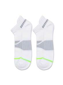 6/12 Pairs Unisex Solid Color Casual Sports Compression Socks, Soft & Comfortable Ankle Support, Suitable For All Seasons