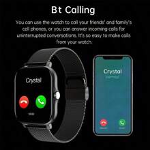 Reloj Inteligente Mujer y Hombre,Smartwatch, Reloj de Deportes Pantalla Táctil Completa Impermeable,con Ritmo Cardíaco Sueño Presión Arterial Monitor