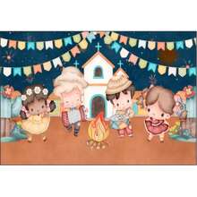 Photographic Panel June Festival Scenery Fabric 1.50 X 2.20m - FDFJN0125 - View 1