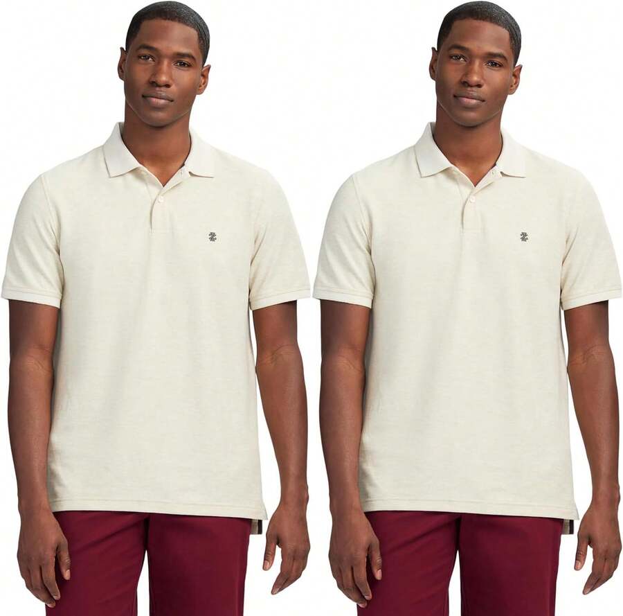 Camisa polo de manga corta de rendimiento IZOD para hombre - Brezo de roca - Ver 1