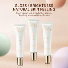 Zeesea 面部妆前乳霜模糊毛孔颜色校正妆前乳保湿亮肤 30g - 紫色 - 查看 3