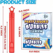 32 Pcs 8 Colors Neon Bubbles Party Favors For Kids, Mini Star Bubble Wand Bulk In Gift Box As Goody Bags Stuffer, Classroom Giveaways, Carnival Prizes Toy, Birthday Treats, Party Supplies For Toddlers,This Is The Best Gift To Give Them On Christmas, Halloween Or A Child's Birthday. - 泡泡套裝 - 查看 2