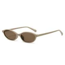 1pc Vintage Oval Small Frame Fashion Glasses, Bohemian Style, Suitable For Summer Parties, Birthday Gatherings, Holiday Outings, Travel Photography
