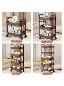 Trolley Shelves For Kitchens, Home Floors, Bedrooms, Snack Racks, Mobile Bathrooms, Toilets, Storage Shelves
