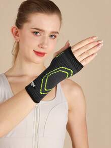 JINGBA SUPPORT 1pc Lightweight Breathable Palm Support Wrist Sleeve, Unisex, Suitable For Sports And Daily Use, Gym Wrist Wrap Accessory - Multicolor - View 3