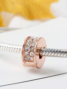 1pc Lucky Charm Clasp Bead Positioner Pendant, Suitable For European/American Bracelets And Women's Jewelry