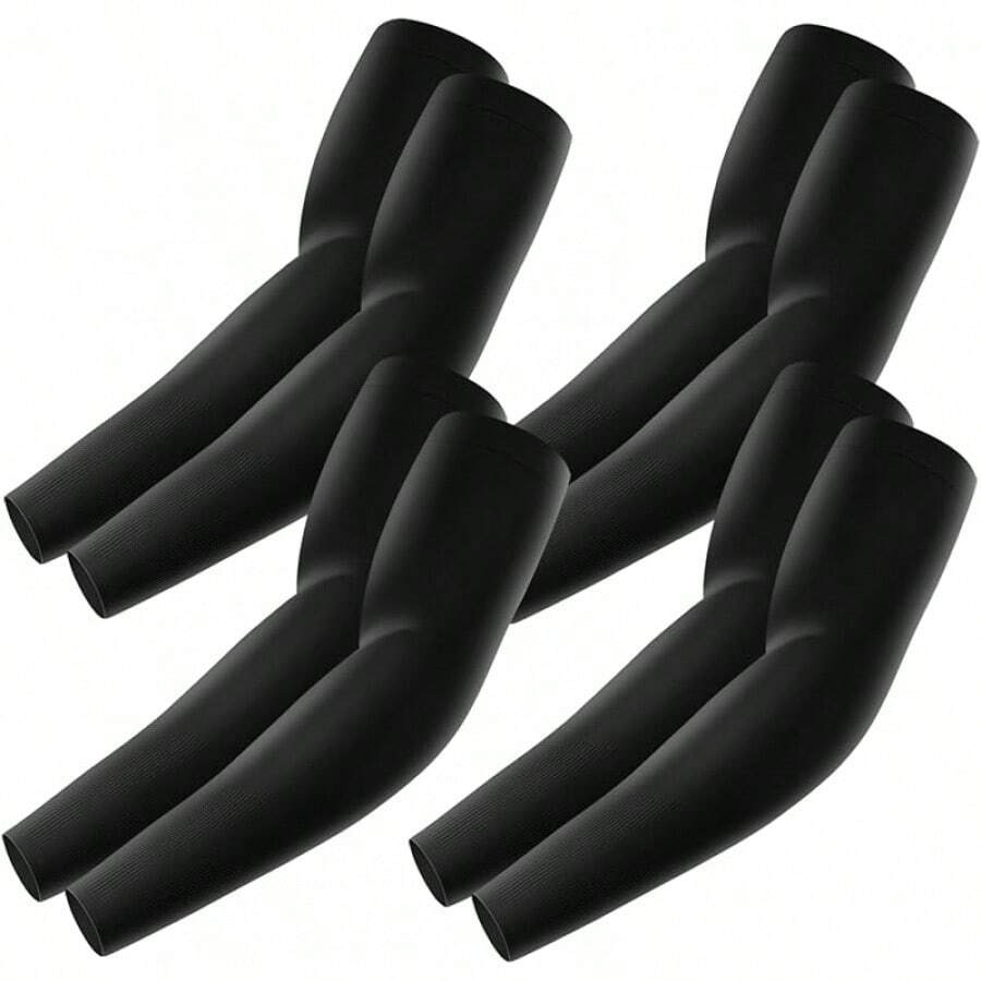 Arm Sleeves For Men Women: UV Sun Protection Sleeves To Cover Arms Cooling Compression Arm Sleeve Sports - Black - View 1