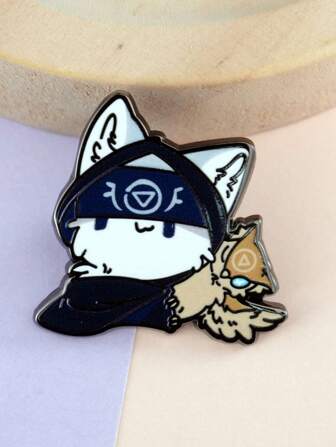 1pc Game Enamel Pin Owl Badge Suspense Adventure Game Brooch, Graduation Season Gift Brooch For School Start Season, Used For Backpacks, Fashion Accessories, Clothing Decoration