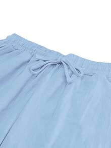 男士亚麻长裤，轻盈透气抽绳沙滩裤，松紧腰亚麻绳男士长裤，适合男士度假、夏季休闲、通勤、宽松街头风服装