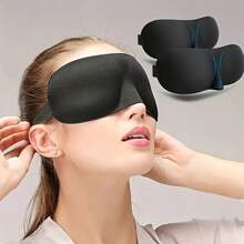 1/2/5 pièces Masque pour les yeux à design stéréoscopique, 100% occultation, ultra doux, masque de sommeil, sangle réglable, respirant et léger, convient pour le repos et les voyages - cadeaux de Noël et du Nouvel An pour la famille et les amis