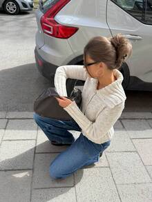 Áo khoác cardigan dệt kim tay dài cổ bẻ cài nút mới dành cho nữ mùa Thu/Đông của Senya, áo len ôm dáng thường ngày, áo khoác nhẹ thời trang cho lễ tốt nghiệp và tựu trường. - Màu be - Xem 3