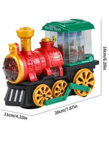 Kids Electric Train Spray Steam Toy Car, Omnidirectional Locomotive Model With Lights And Music, Head-Up Sensory Training Crawling Toy For Children - Multicolor - View 8
