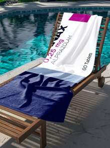 1 Asciugamano da spiaggia Xanax, super morbido in microfibra extra large, altamente assorbente, adatto per viaggi, piscina, immersioni, surf, yoga, campeggio, disponibile in diverse misure, accessorio e articolo essenziale per la spiaggia