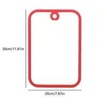 2pcs/Set Glass Cutting Board With Non-Slip Edges And Hanging Holes, Dishwasher Friendly Transparent Chopping Board, Suitable For Countertop, Food Prep And Serving