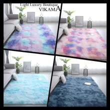VIKAMA - Decorative Carpet Made Of Soft  With Color Gradient For Children's Room, Bedroom, Living Room, Does Not Shed Easily - lancai - 查看 2