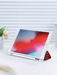 1 件黑底红花图案平板电脑保护壳，兼容 iPad 10.2、iPad Pro 11 英寸 2021/2020/10th Gen、iPad Mini 4/5/6、Galaxy Tab A8 10.5 英寸 2022、Matepad 10.4 英寸/Tab，带铅笔槽，防摔，平板电脑支架保护壳 - 彩色 - 查看 6