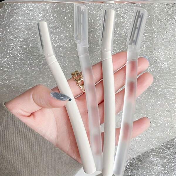 1 Set Of Eyebrow, Face, Body Hair Trimmer, Razor With Cover, Suitable For Women, Makeup Tool Set, Eyebrow Razor, Face Epilator, Face Shaver, Unisex Exfoliating Skin Planer