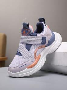 1 Pair Children's Summer Lightweight Breathable Mesh Sporty Casual Running Shoes, Suitable For Daily Casual And Running - Purple - View 5