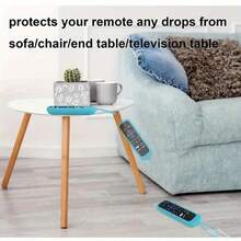 Universal Luminous Silicone Remote Control Cover With Hanging Rope - Used As A Protective Cover For TV Streaming Sticks And Voice Remote Controls, , Hisense, And Roku TV Remote Controls, With Shock-Absorbing, Anti Drop, Anti Scratch, And Dust-Proo - 紫色 - 查看 6
