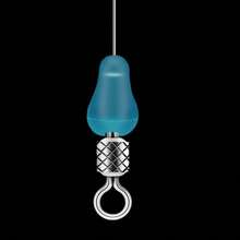 100 件/批 高品质橡胶太空豆 海鲤飞钓蓝色橡胶椭圆形塞子 钓鱼浮标 - 彩色 - 查看 3