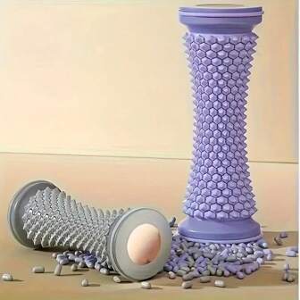 Sfera per la fascia plantare - Rilassante muscolare e allenamento dell'arco plantare, yoga e recupero potenziato, materiale in PP durevole, verde con testo bianco, perfetto per massaggi ai piedi e allenamento, accessorio per lo yoga (alcuni colori sono casuali), palestra, sport, esercizi a casa, massaggiatore, massaggio