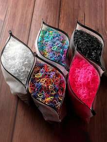 1000pcs/Pack Disposable Elastic Hair Ties, Suitable For Hairstyles, Hair Decorations, Casual Daily Life, All Seasons Hair Ties Ponytail Holders Hair Elastics Hair Rubber Bands Scrunchies Hair Rope Elastic Hair Tie, Hair Bobbles Hairbands Head Accessories