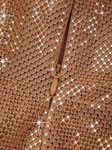 New Sequined Strapless Elegant Side-Slit Women Evening Dress